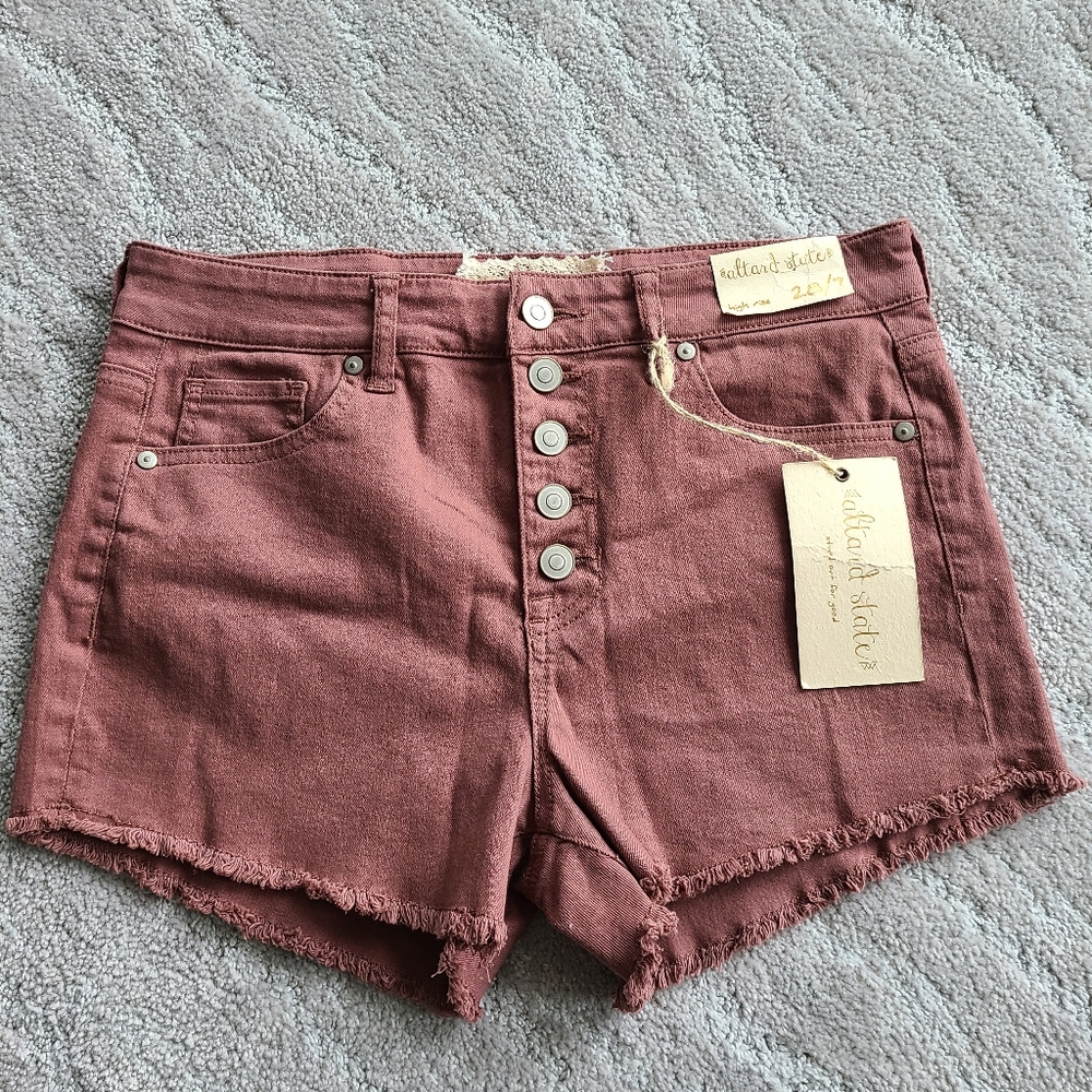 NWT Size 28 high rise Altar'd State mauve short